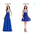 Grace Karin Sleeveless Blue Appliqued Chiffon Short Prom Dresses GK000110-1